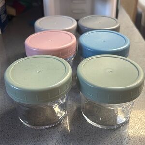 WeeSprout Glass Baby Food Jar Containers